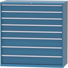LISTA - 8 Drawer, 84 Compartment Bright Blue Steel Modular Storage Cabinet - Apex Tool & Supply
