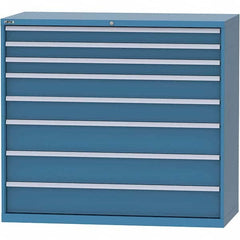 LISTA - 8 Drawer, 84 Compartment Bright Blue Steel Modular Storage Cabinet - Apex Tool & Supply