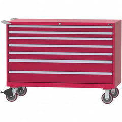 LISTA - 7 Drawer, 84 Compartment Bright Blue Steel Modular Storage Cabinet - Apex Tool & Supply