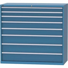 LISTA - 8 Drawer, 84 Compartment Bright Blue Steel Modular Storage Cabinet - Apex Tool & Supply