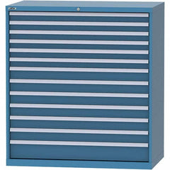 LISTA - 13 Drawer, 159 Compartment Bright Blue Steel Modular Storage Cabinet - Apex Tool & Supply