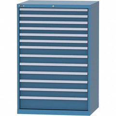 LISTA - 13 Drawer, 84 Compartment Bright Blue Steel Modular Storage Cabinet - Apex Tool & Supply