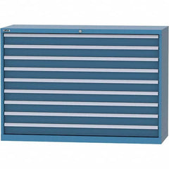 LISTA - 9 Drawer, 84 Compartment Bright Blue Steel Modular Storage Cabinet - Apex Tool & Supply