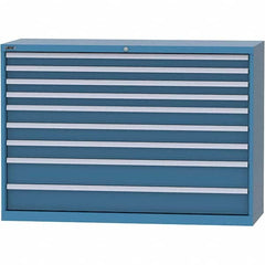 LISTA - 9 Drawer, 84 Compartment Bright Blue Steel Modular Storage Cabinet - Apex Tool & Supply