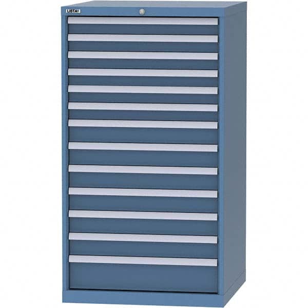 LISTA - 13 Drawer, 45 Compartment Bright Blue Steel Modular Storage Cabinet - Apex Tool & Supply