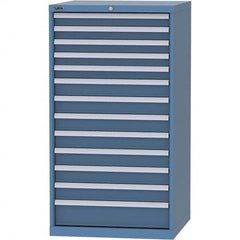 LISTA - 13 Drawer, 45 Compartment Bright Blue Steel Modular Storage Cabinet - Apex Tool & Supply