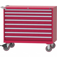 LISTA - 8 Drawer, 99 Compartment Bright Blue Steel Modular Storage Cabinet - Apex Tool & Supply