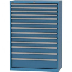 LISTA - 13 Drawer, 84 Compartment Bright Blue Steel Modular Storage Cabinet - Apex Tool & Supply