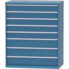 LISTA - 8 Drawer, 159 Compartment Bright Blue Steel Modular Storage Cabinet - Apex Tool & Supply