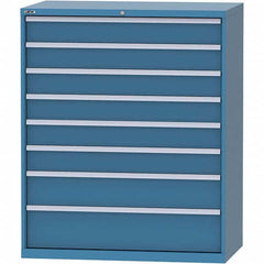LISTA - 8 Drawer, 159 Compartment Bright Blue Steel Modular Storage Cabinet - Apex Tool & Supply