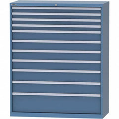 LISTA - 11 Drawer, 99 Compartment Bright Blue Steel Modular Storage Cabinet - Apex Tool & Supply
