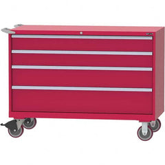 LISTA - 4 Drawer, 84 Compartment Bright Blue Steel Modular Storage Cabinet - Apex Tool & Supply