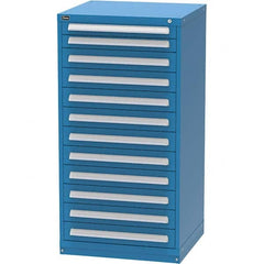 Vidmar - 12 Drawer Bright Blue Steel Modular Storage Cabinet - Apex Tool & Supply