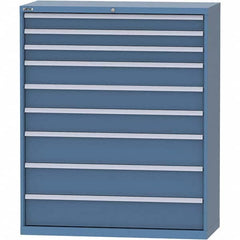 LISTA - 9 Drawer, 99 Compartment Bright Blue Steel Modular Storage Cabinet - Apex Tool & Supply