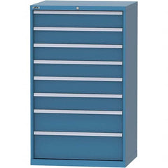 LISTA - 8 Drawer, 84 Compartment Bright Blue Steel Modular Storage Cabinet - Apex Tool & Supply