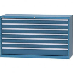 LISTA - 7 Drawer, 84 Compartment Bright Blue Steel Modular Storage Cabinet - Apex Tool & Supply