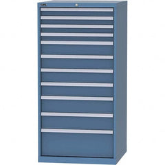 LISTA - 11 Drawer, 124 Compartment Bright Blue Steel Modular Storage Cabinet - Apex Tool & Supply