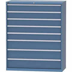 LISTA - 8 Drawer, 99 Compartment Bright Blue Steel Modular Storage Cabinet - Apex Tool & Supply