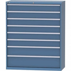 LISTA - 8 Drawer, 99 Compartment Bright Blue Steel Modular Storage Cabinet - Apex Tool & Supply