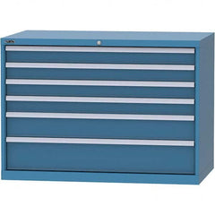LISTA - 6 Drawer, 99 Compartment Red Steel Modular Storage Cabinet - Apex Tool & Supply