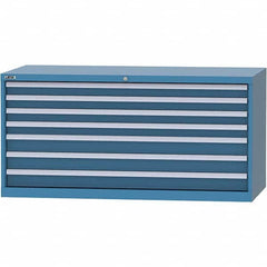 LISTA - 7 Drawer, 84 Compartment Bright Blue Steel Modular Storage Cabinet - Apex Tool & Supply