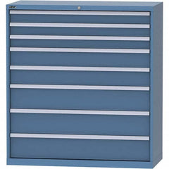 LISTA - 8 Drawer, 99 Compartment Bright Blue Steel Modular Storage Cabinet - Apex Tool & Supply