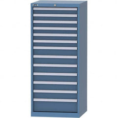 LISTA - 13 Drawer, 84 Compartment Bright Blue Steel Modular Storage Cabinet - Apex Tool & Supply
