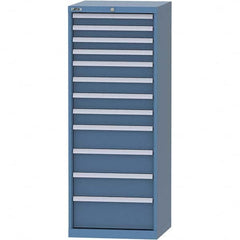 LISTA - 12 Drawer, 84 Compartment Bright Blue Steel Modular Storage Cabinet - Apex Tool & Supply