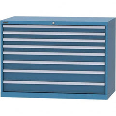 LISTA - 8 Drawer, 99 Compartment Bright Blue Steel Modular Storage Cabinet - Apex Tool & Supply