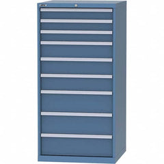 LISTA - 9 Drawer, 45 Compartment Bright Blue Steel Modular Storage Cabinet - Apex Tool & Supply
