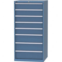 LISTA - 8 Drawer, 45 Compartment Bright Blue Steel Modular Storage Cabinet - Apex Tool & Supply
