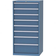 LISTA - 8 Drawer, 45 Compartment Bright Blue Steel Modular Storage Cabinet - Apex Tool & Supply