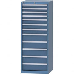 LISTA - 12 Drawer, 84 Compartment Bright Blue Steel Modular Storage Cabinet - Apex Tool & Supply