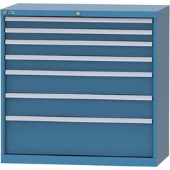 LISTA - 7 Drawer, 84 Compartment Red Steel Modular Storage Cabinet - Apex Tool & Supply