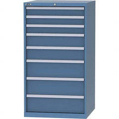 LISTA - 8 Drawer, 45 Compartment Bright Blue Steel Modular Storage Cabinet - Apex Tool & Supply