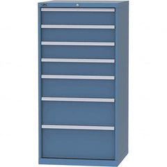 LISTA - 7 Drawer, 45 Compartment Bright Blue Steel Modular Storage Cabinet - Apex Tool & Supply
