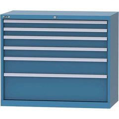 LISTA - 6 Drawer, 84 Compartment Red Steel Modular Storage Cabinet - Apex Tool & Supply