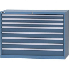 LISTA - 8 Drawer, 99 Compartment Bright Blue Steel Modular Storage Cabinet - Apex Tool & Supply
