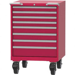 LISTA - 8 Drawer, 45 Compartment Red Steel Modular Storage Cabinet - Apex Tool & Supply