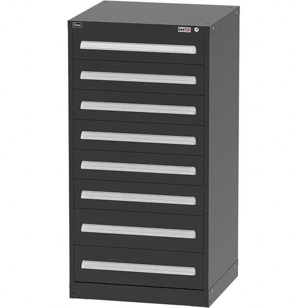 Vidmar - 8 Drawer Black Steel Modular Storage Cabinet - Apex Tool & Supply