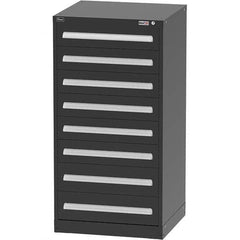 Vidmar - 8 Drawer Black Steel Modular Storage Cabinet - Apex Tool & Supply