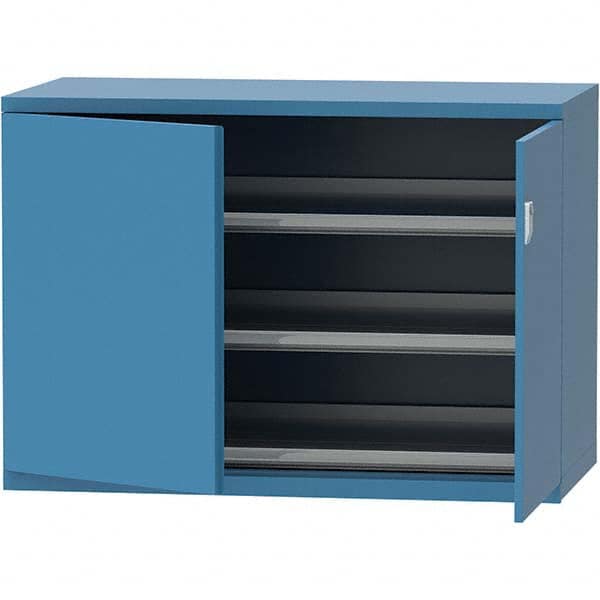 LISTA - 84 Compartment Bright Blue Steel Modular Storage Cabinet - Apex Tool & Supply