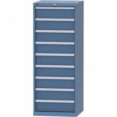 LISTA - 9 Drawer, 84 Compartment Bright Blue Steel Modular Storage Cabinet - Apex Tool & Supply