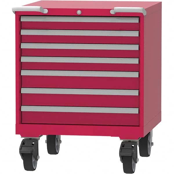 LISTA - 7 Drawer, 45 Compartment Bright Blue Steel Modular Storage Cabinet - Apex Tool & Supply
