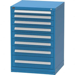 Vidmar - 8 Drawer Bright Blue Steel Modular Storage Cabinet - Apex Tool & Supply