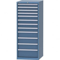 LISTA - 12 Drawer, 99 Compartment Bright Blue Steel Modular Storage Cabinet - Apex Tool & Supply