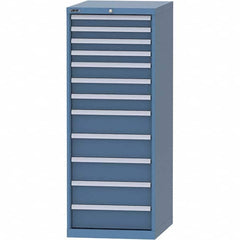 LISTA - 12 Drawer, 99 Compartment Bright Blue Steel Modular Storage Cabinet - Apex Tool & Supply