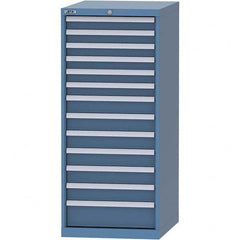 LISTA - 13 Drawer, 99 Compartment Bright Blue Steel Modular Storage Cabinet - Apex Tool & Supply