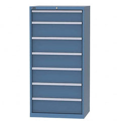 LISTA - 6 Drawer, 124 Compartment Bright Blue Steel Modular Storage Cabinet - Apex Tool & Supply
