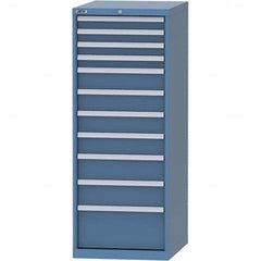 LISTA - 11 Drawer, 99 Compartment Bright Blue Steel Modular Storage Cabinet - Apex Tool & Supply